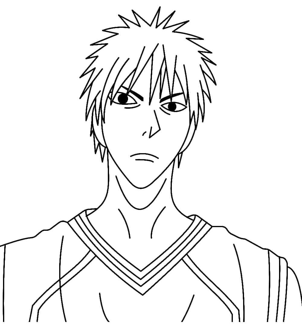 Desenho deKagami Taiga de Kuroko No Basket para colorir