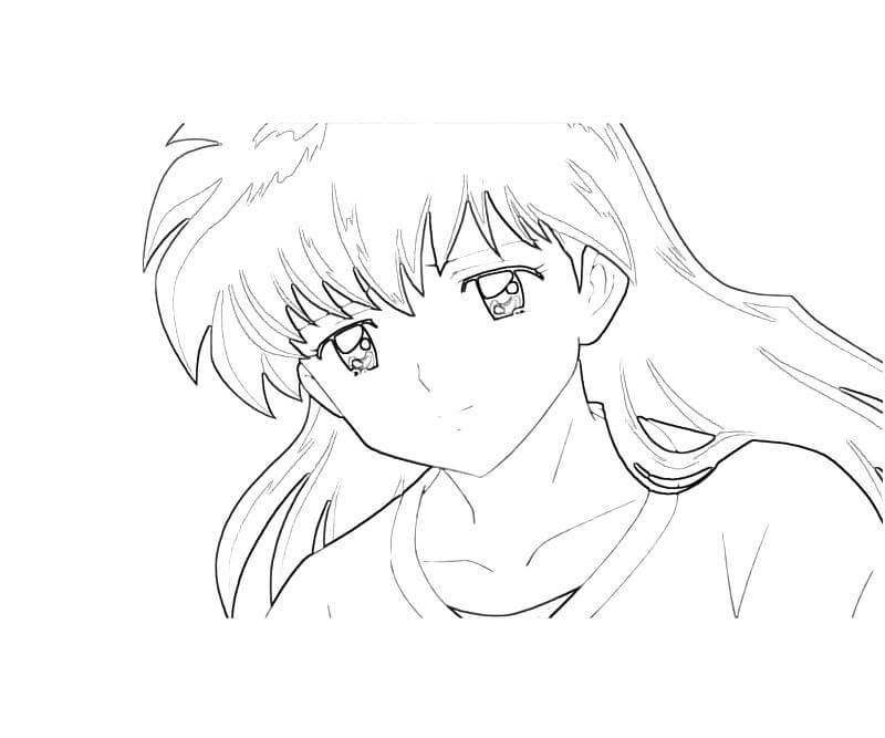 Desenho deKagome Higurashi 12 para colorir