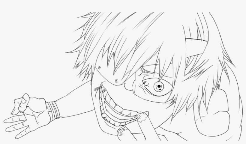 Desenho deKaneki Ken 2 para colorir