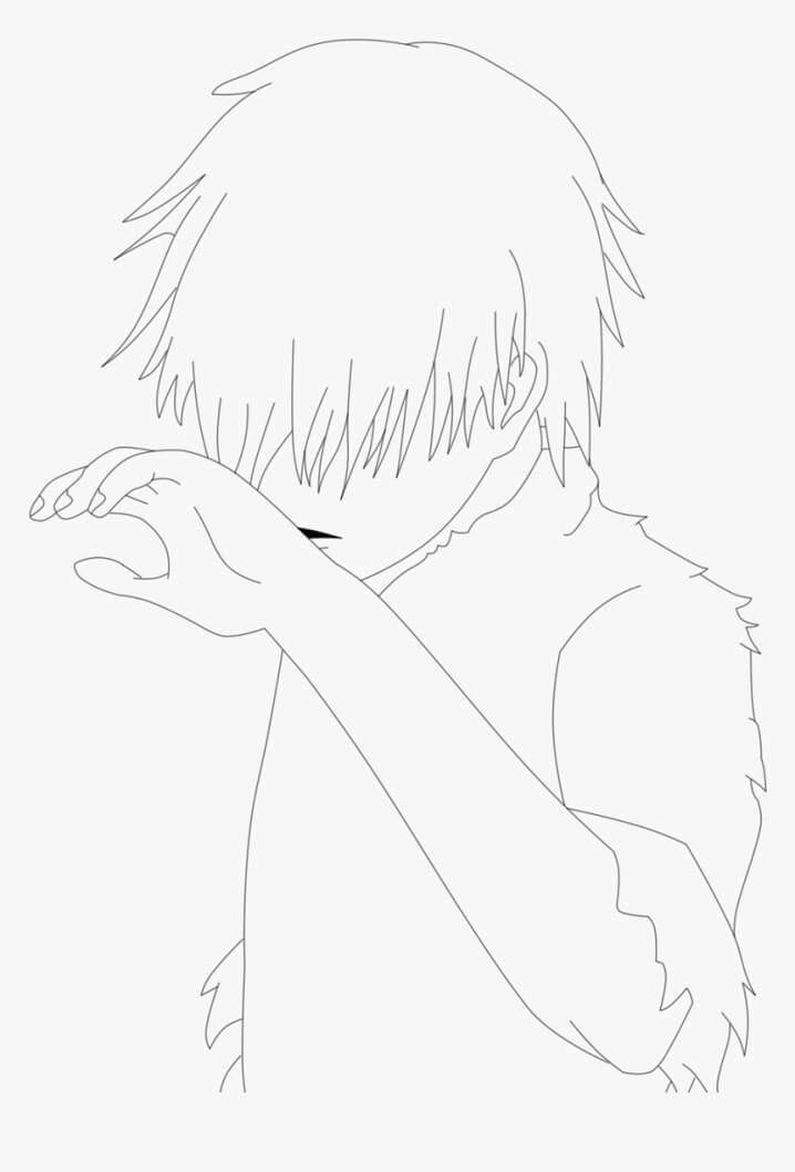 Desenho deKaneki Ken 5 para colorir