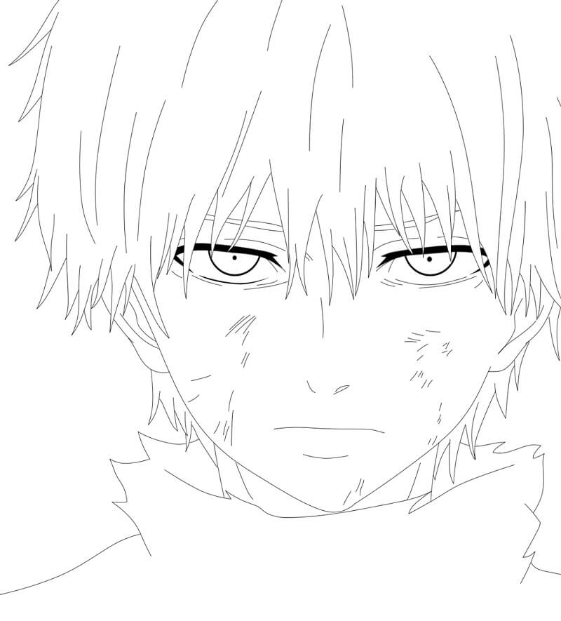 Desenho deKaneki Ken 6 para colorir