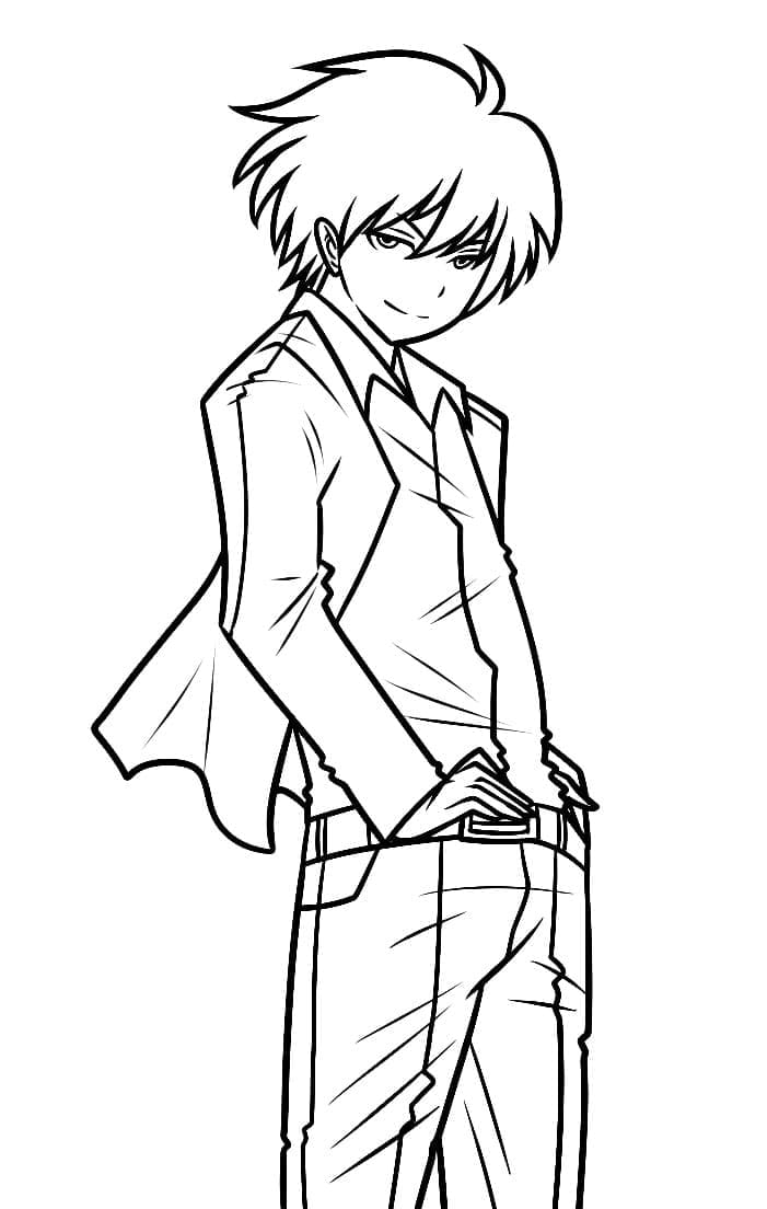 Desenho deKarma Akabane 2 para colorir