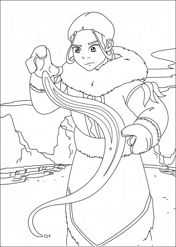 Desenho deKatara de Avatar 3 para colorir