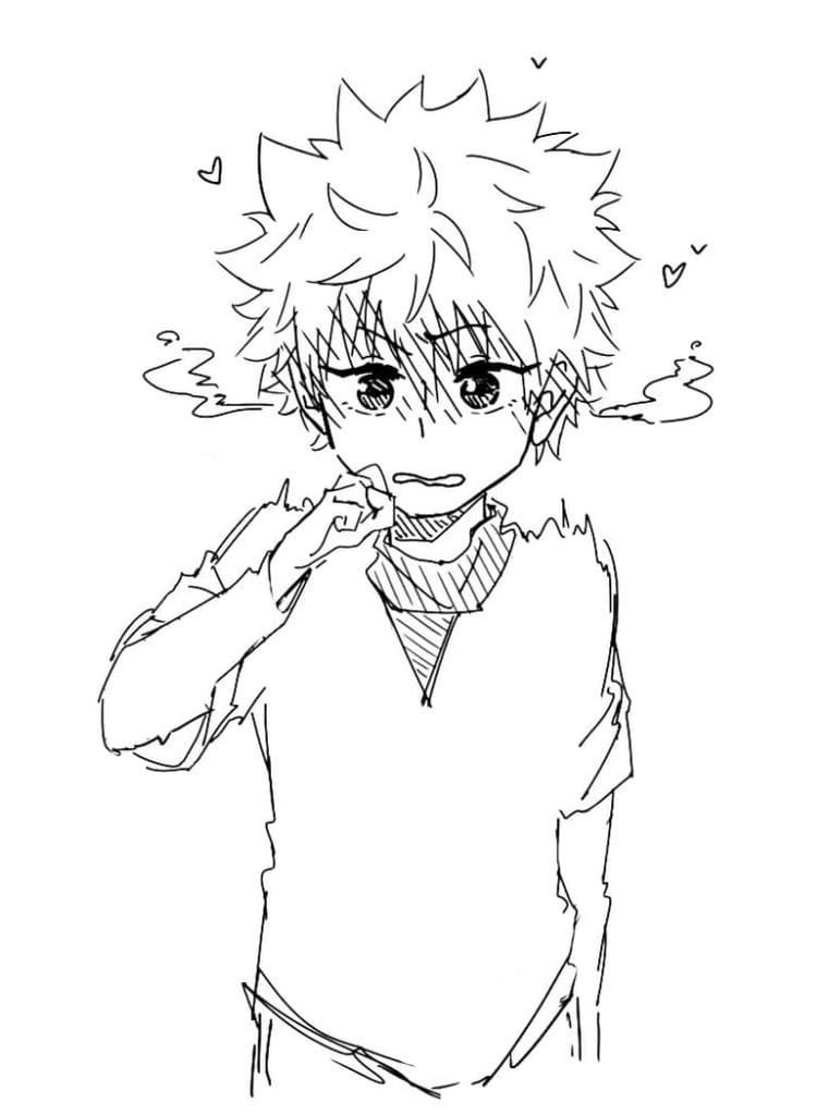 Desenho deKillua 2 para colorir