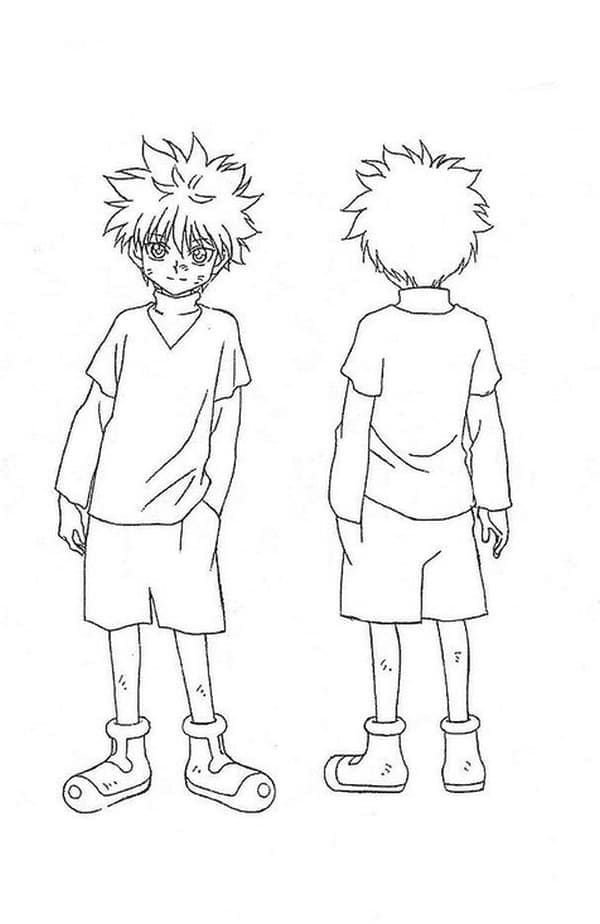 Desenho deKillua 4 para colorir