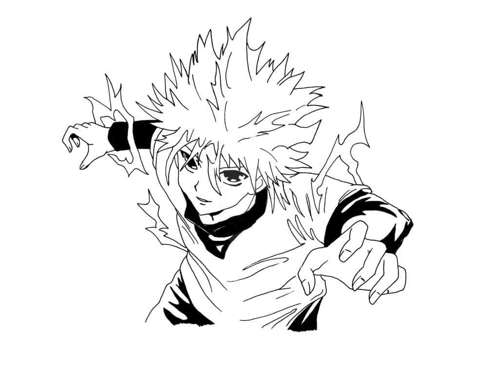 Desenho deKillua 5 para colorir