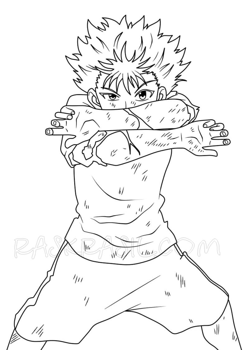 Desenho deKillua de Hunter x Hunter 1 para colorir