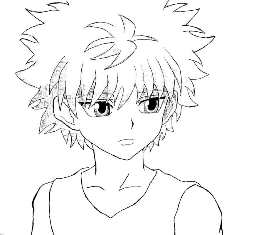 Desenho deKillua de Hunter x Hunter 2 para colorir