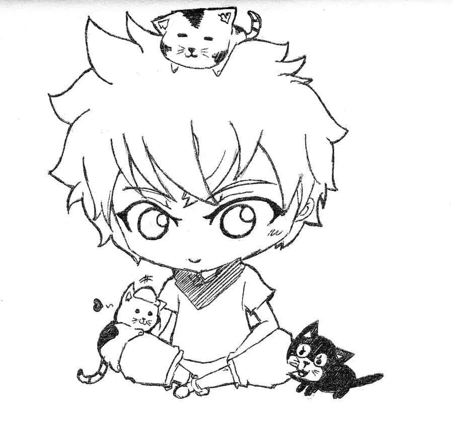 Desenho deKillua de Hunter x Hunter 5 para colorir