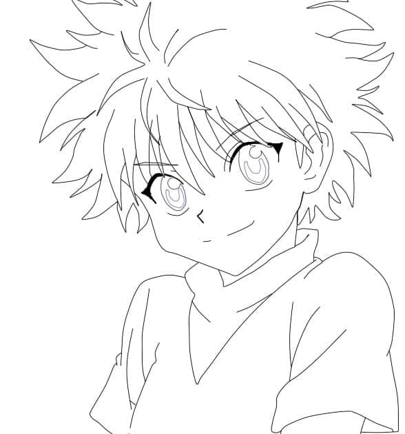 Desenho deKillua de Hunter x Hunter 7 para colorir