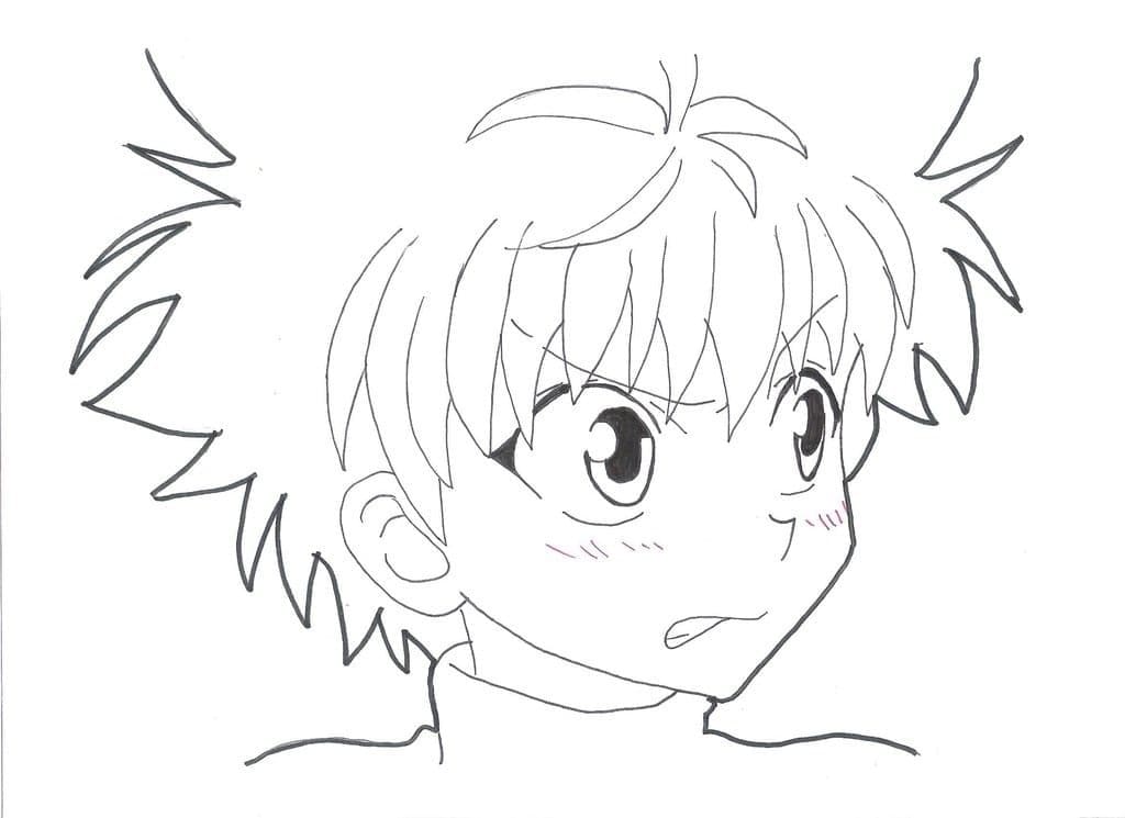 Desenho deKillua de Hunter x Hunter para colorir