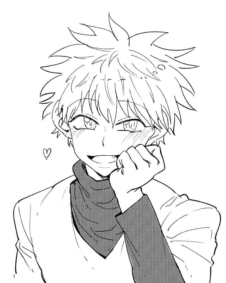 Desenho deKillua para colorir