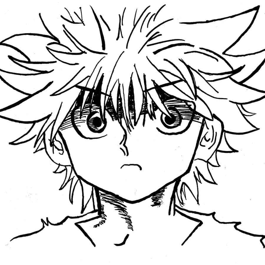 Desenho deKillua Zoldyck 3 para colorir