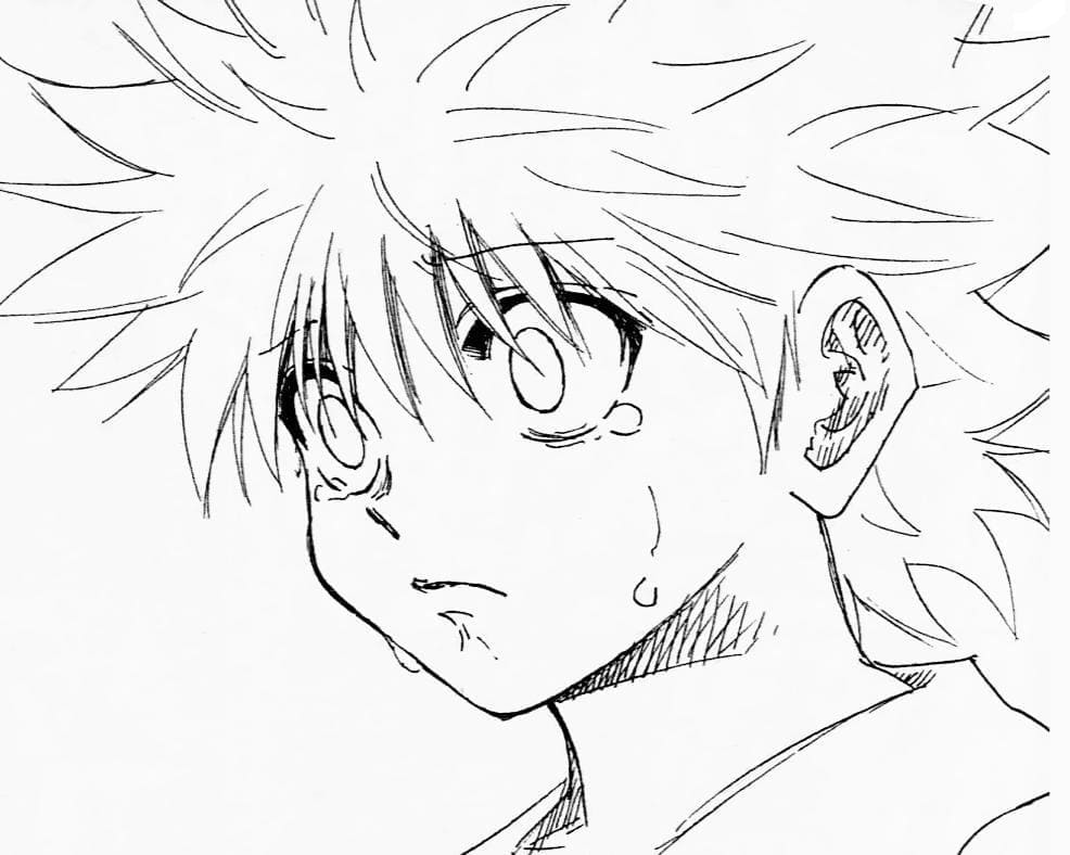 Desenho deKillua Zoldyck 4 para colorir