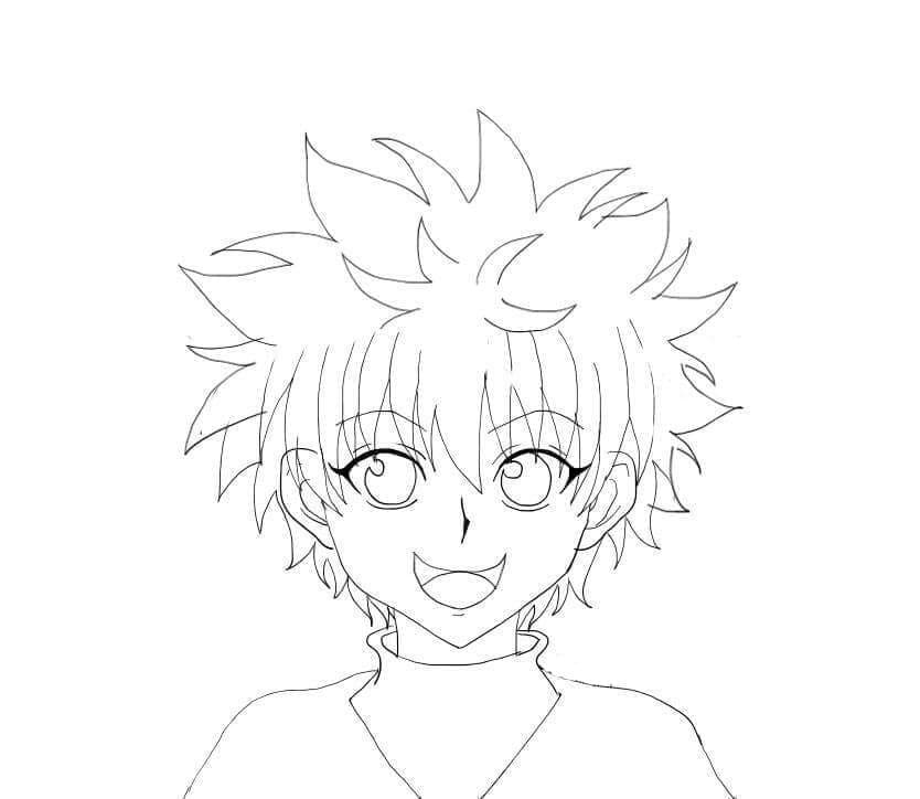 Desenho deKillua Zoldyck para colorir