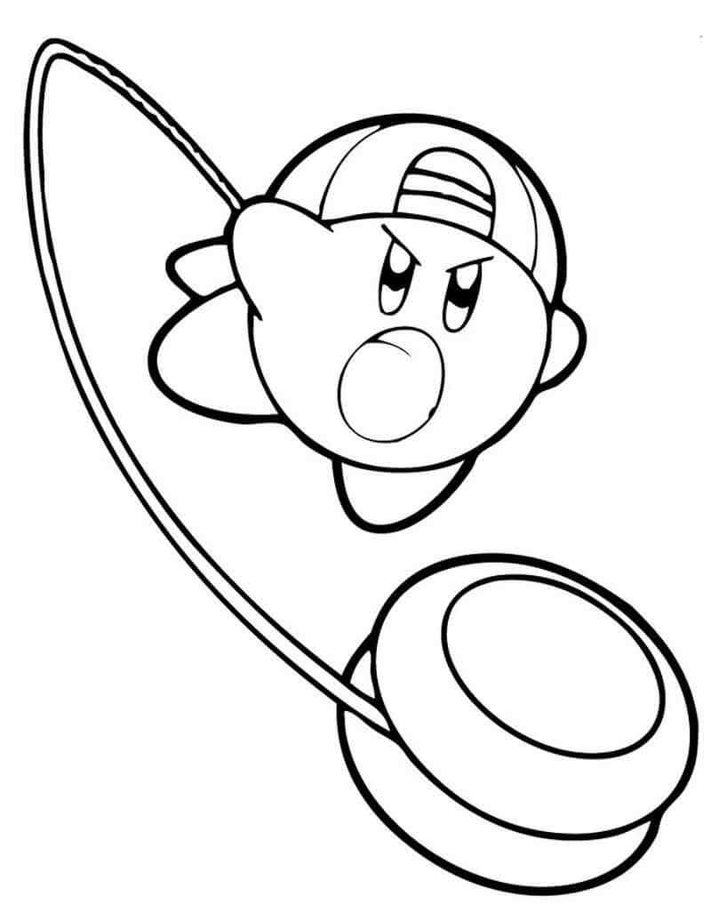 Desenho deKirby Divertido 1 para colorir