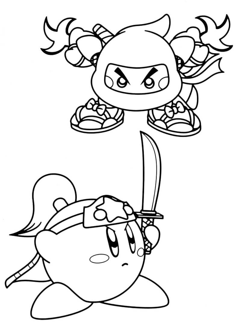 Desenho deKirby Divertido 2 para colorir