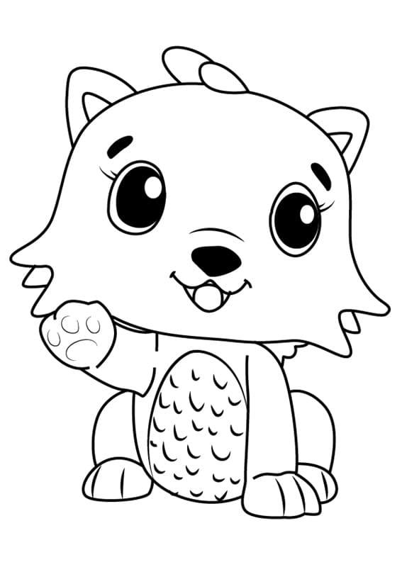 Desenho deKittycan Hatchimals para colorir