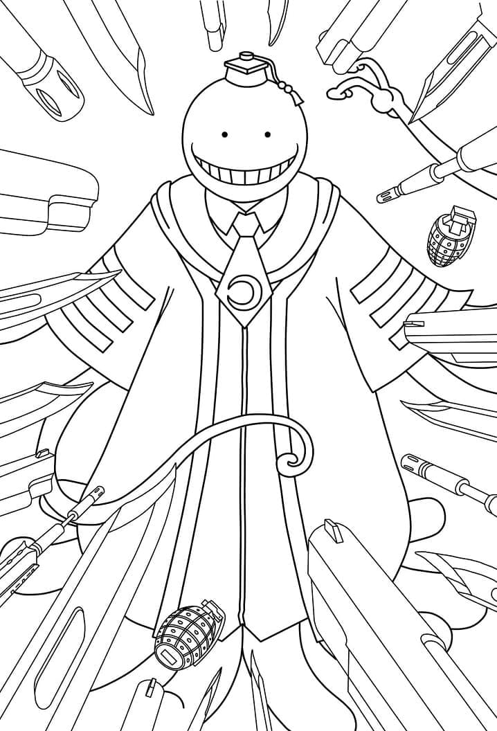 Desenhos de Assassination Classroom para colorir