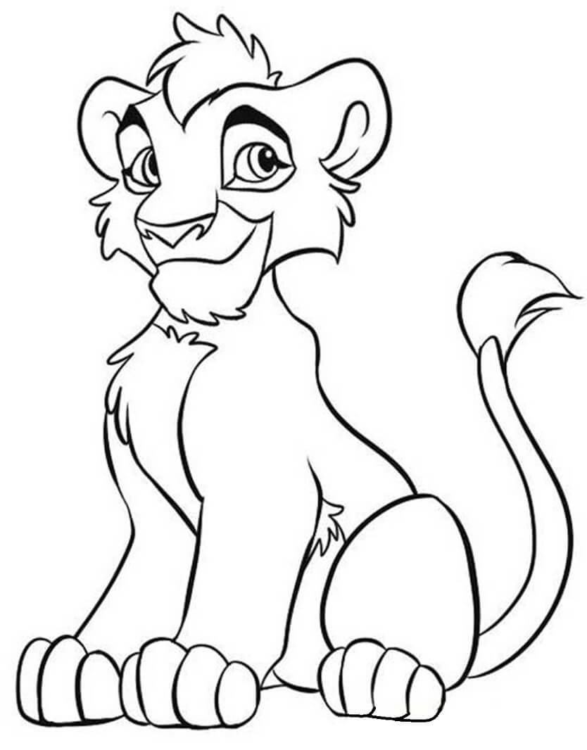 Desenho de Kovu para colorir