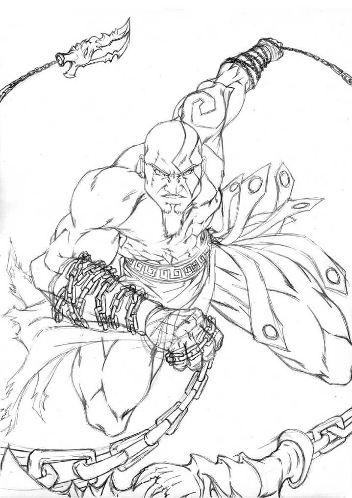 Desenho deKratos Forte 1 para colorir