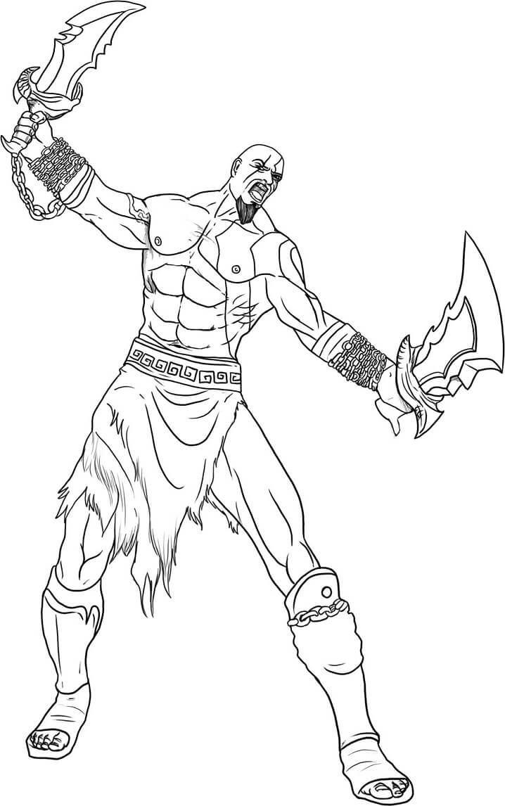 Desenho deKratos Forte 2 para colorir