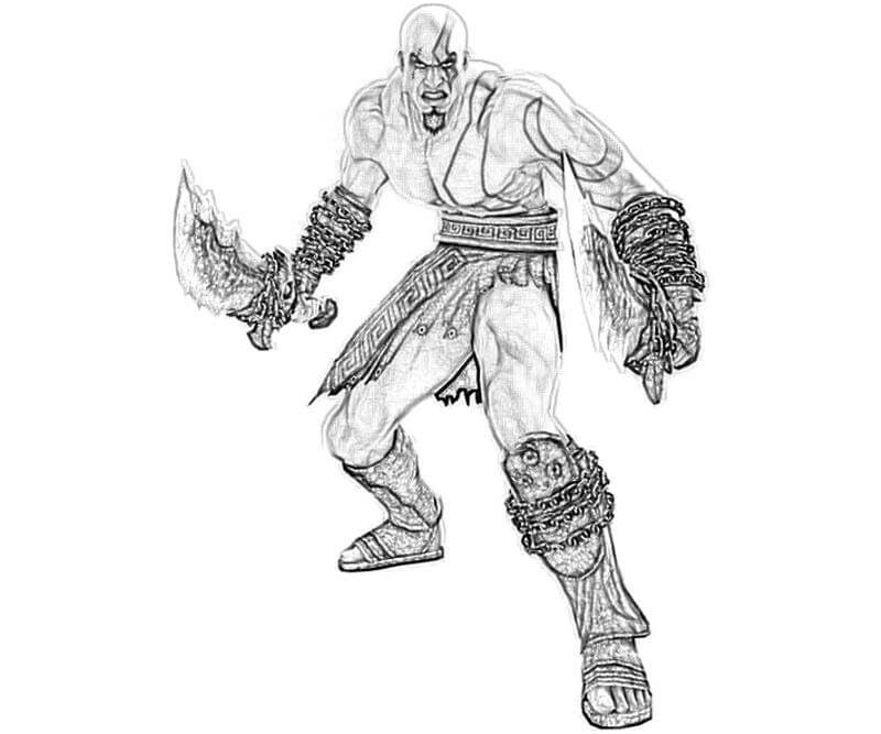 Desenho deKratos Forte 4 para colorir