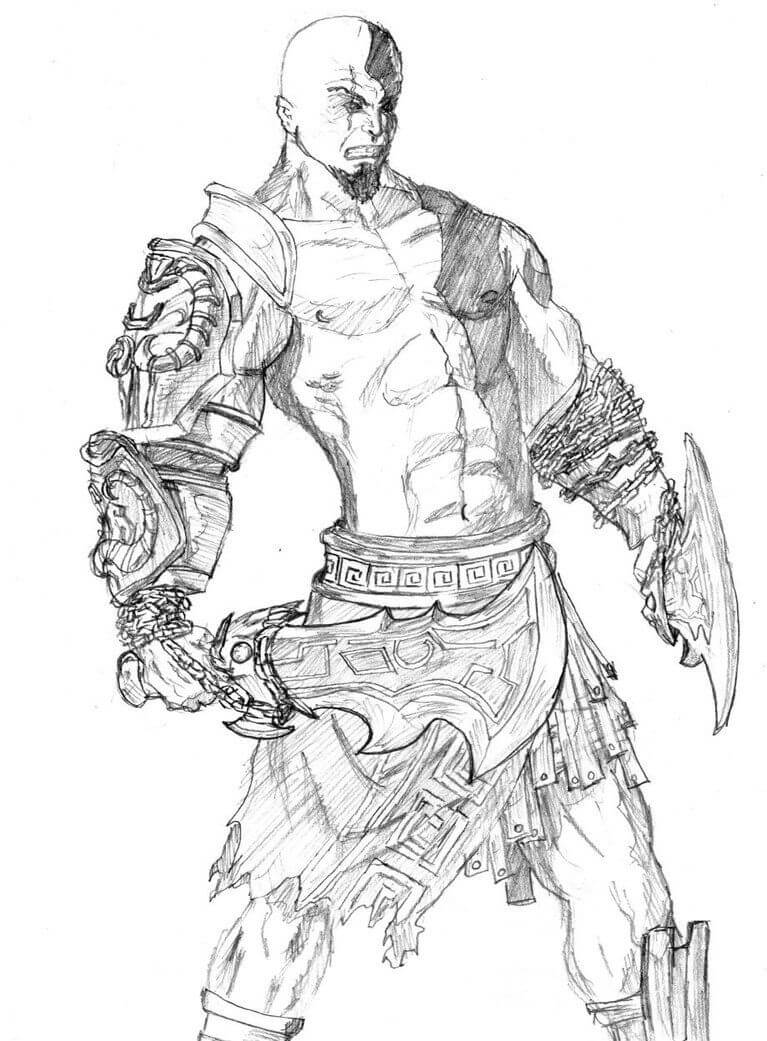 Desenho deKratos Forte 5 para colorir