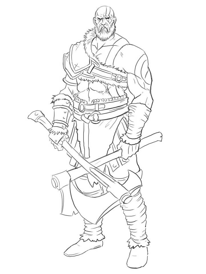 Desenho deKratos Forte 6 para colorir