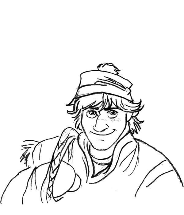 Desenho deKristoff Engraçado 3 para colorir