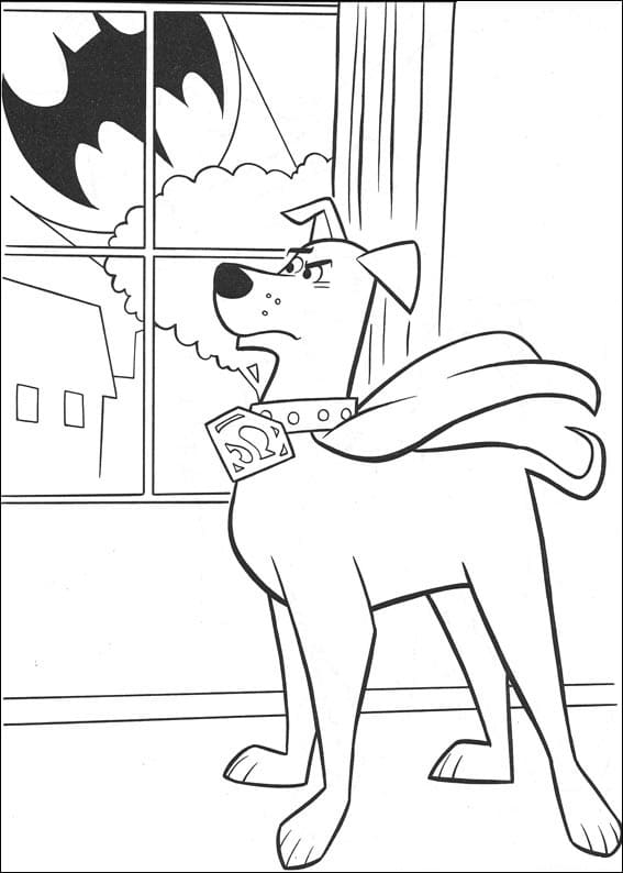 Desenho deKrypto 1 para colorir