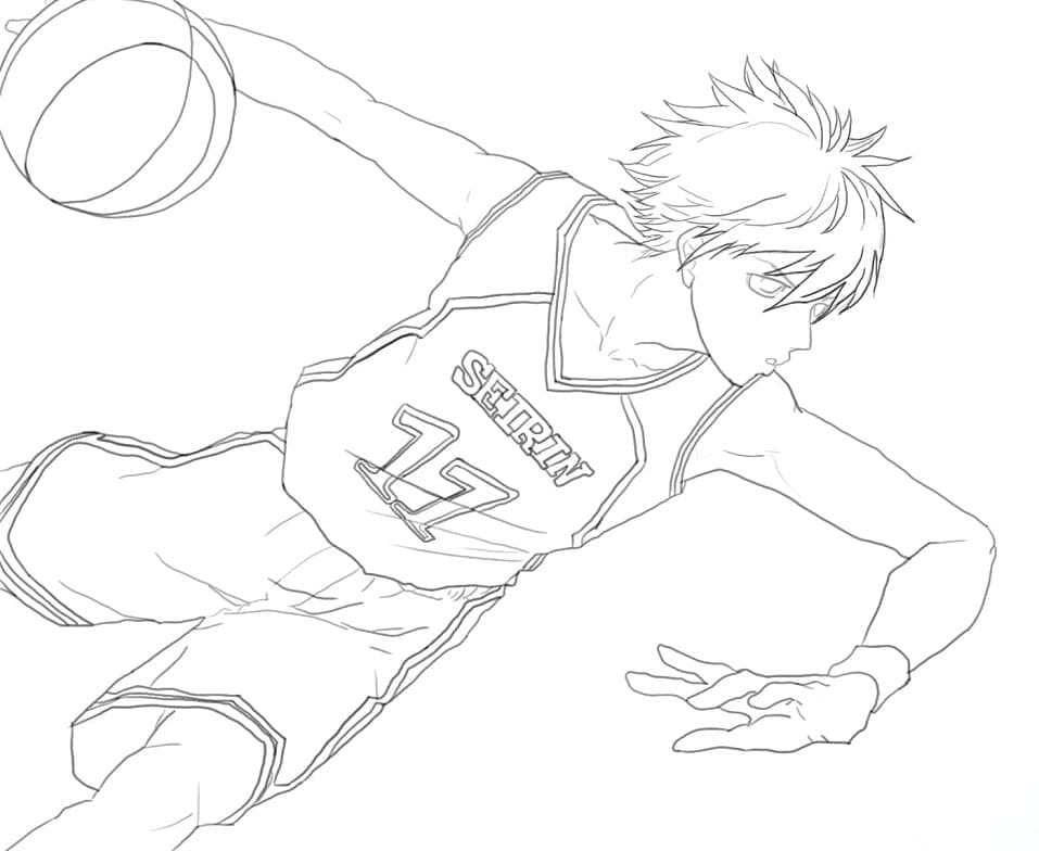 Desenho deKuroko No Basket 3 para colorir