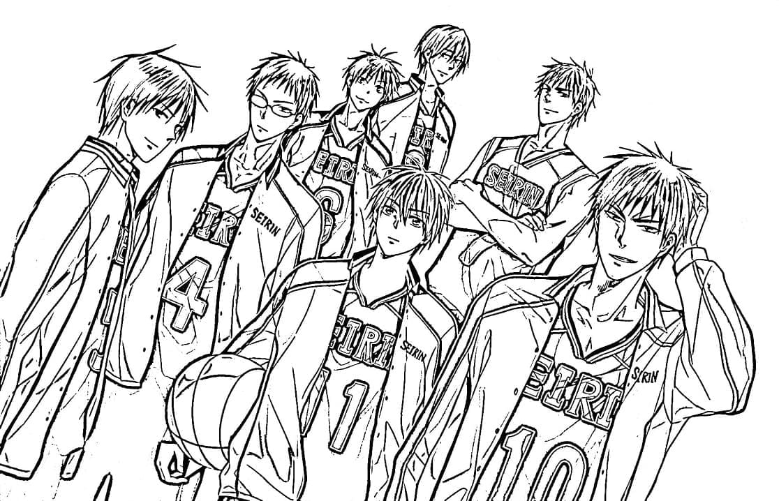 Desenho deKuroko No Basket 4 para colorir