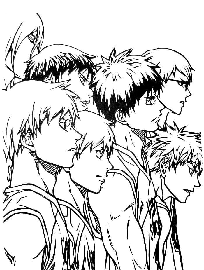 Desenho deKuroko No Basket 9 para colorir