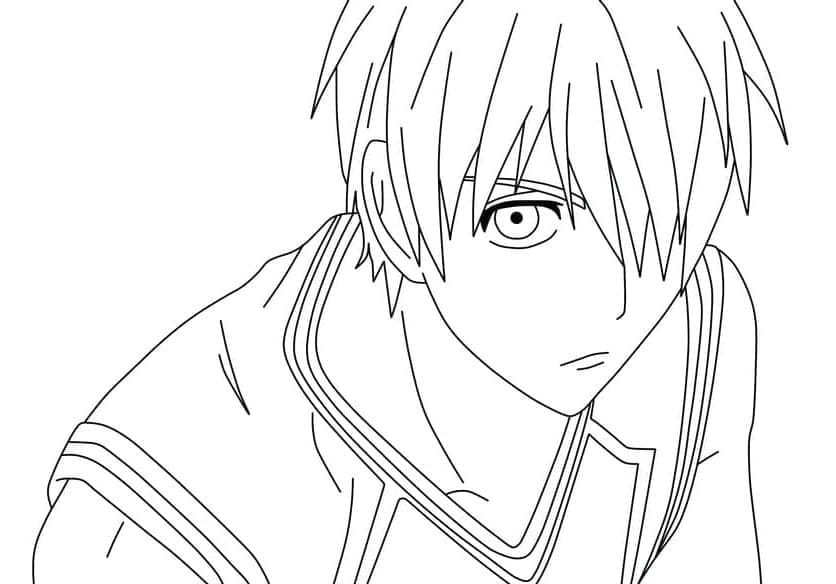 Desenho deKuroko Tetsuya para colorir