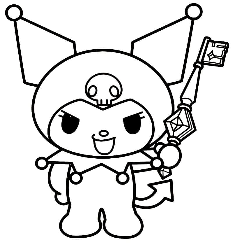 Desenho deKuromi e Chave para colorir