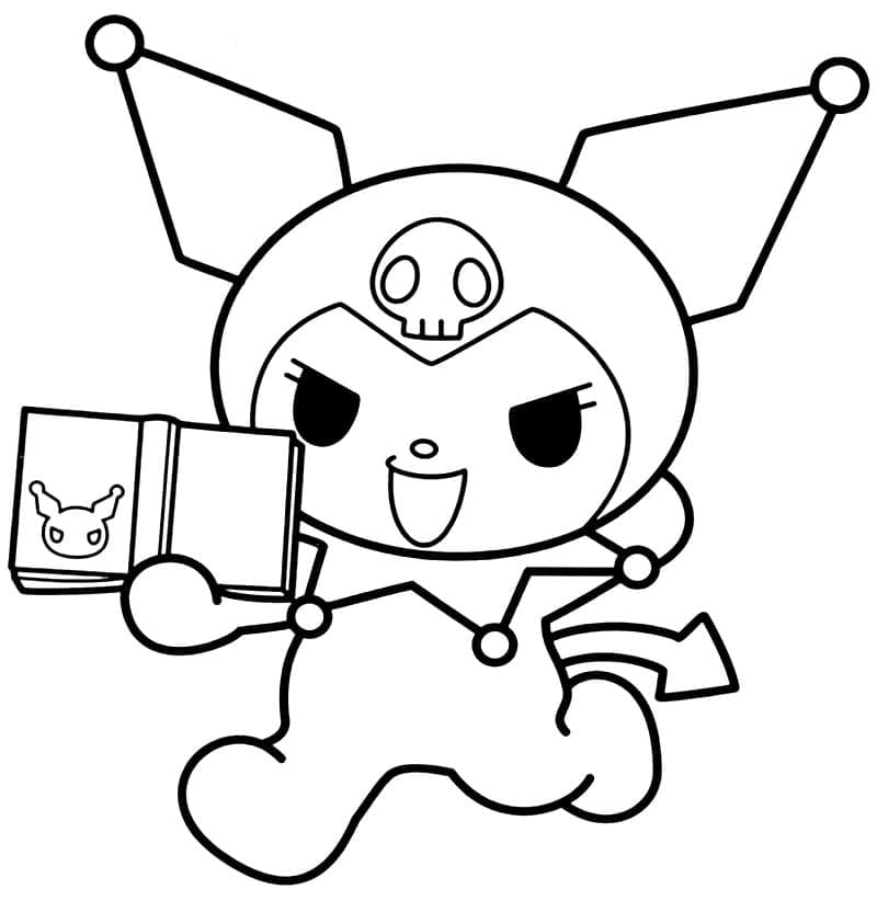 Desenho deKuromi e Livro para colorir