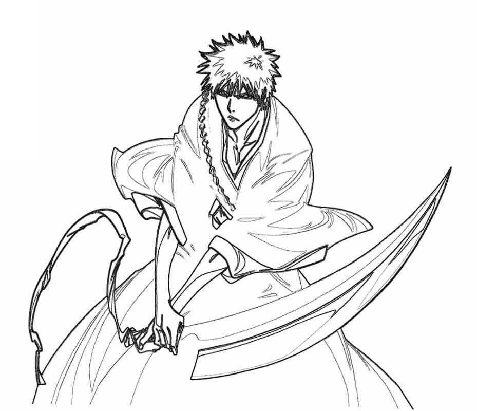 Desenho deKurosaki Ichigo 10 para colorir