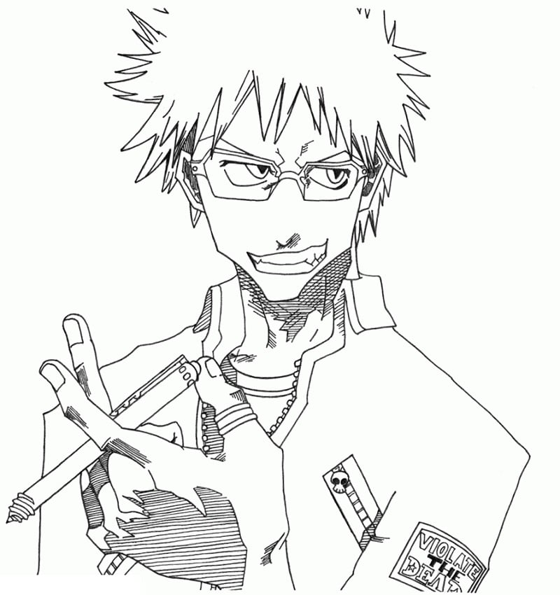 Desenho deKurosaki Ichigo 3 para colorir