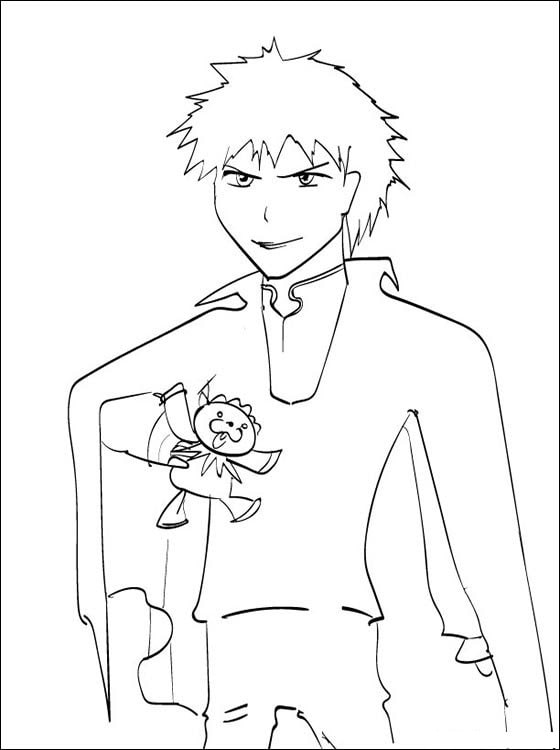 Desenho deKurosaki Ichigo 4 para colorir