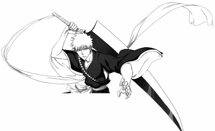 Desenho deKurosaki Ichigo 7 para colorir