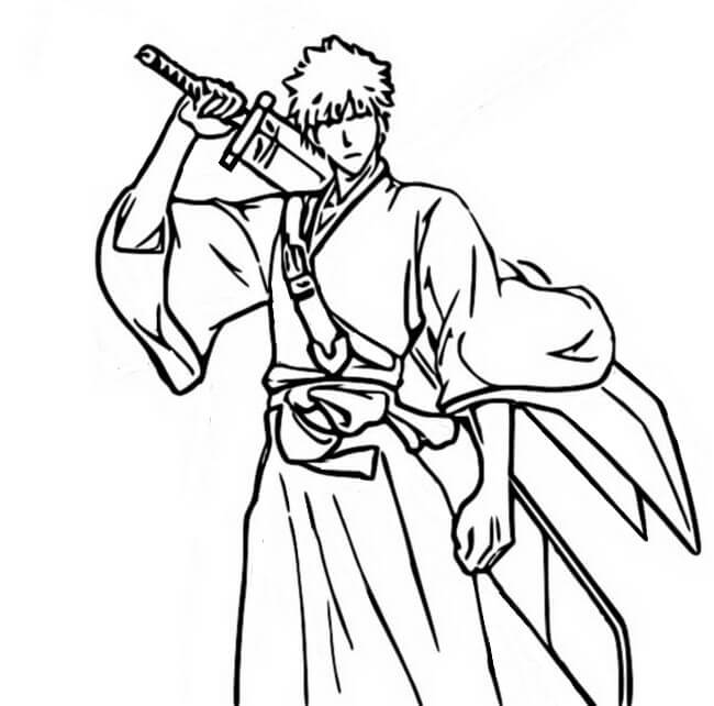 Desenho deKurosaki Ichigo 8 para colorir