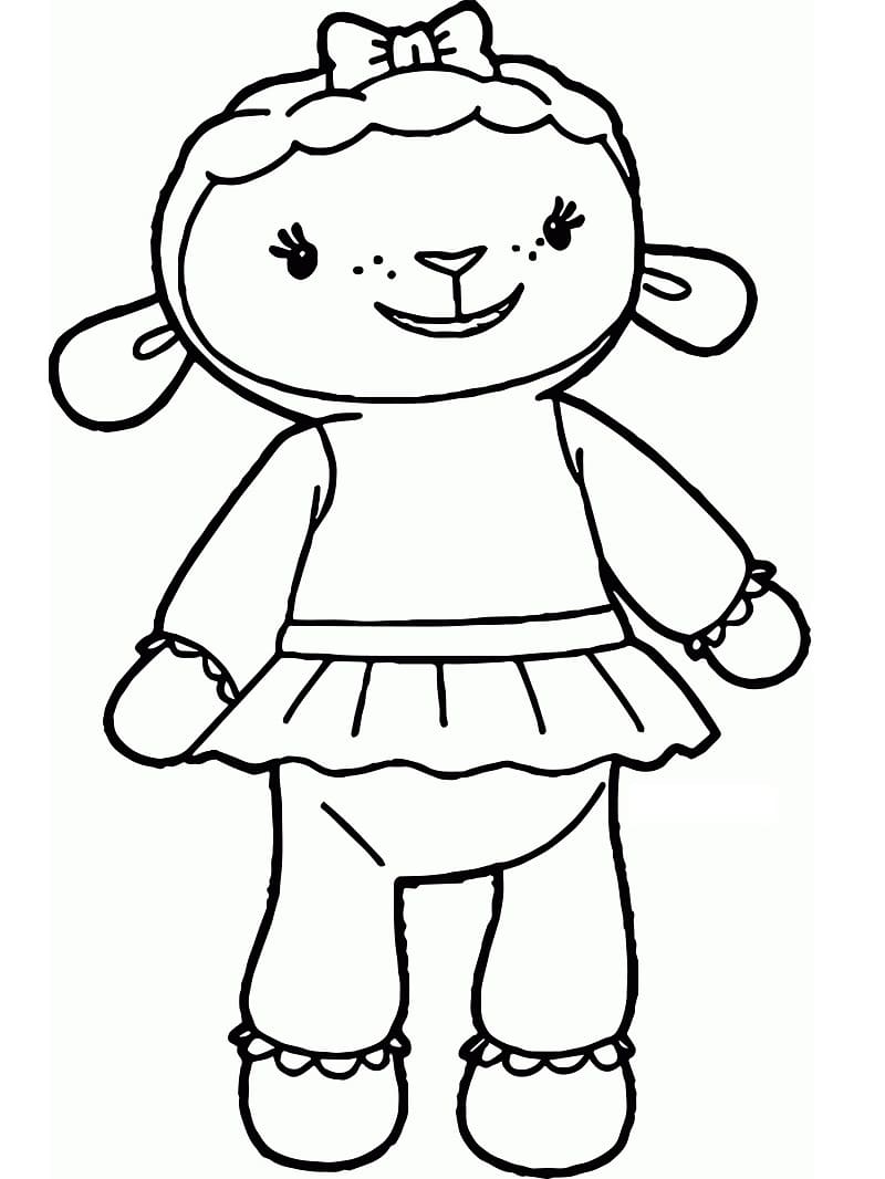 Desenho deLambie de Doutora Brinquedos para colorir