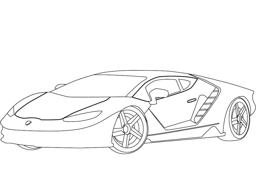 Desenho deLamborghini Centenario para colorir