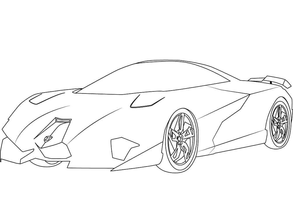 Desenho deLamborghini Egoista para colorir