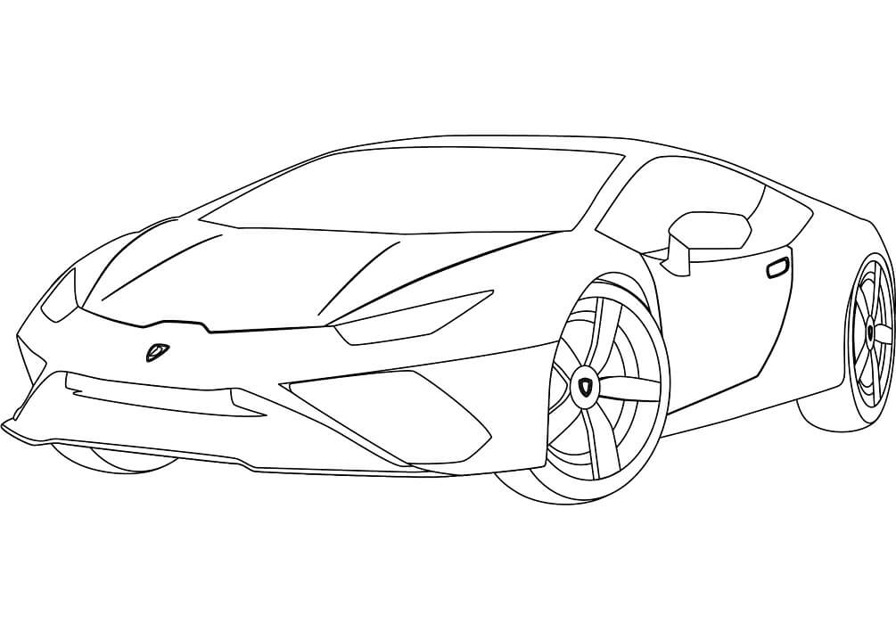 Desenho deLamborghini Huracan para colorir