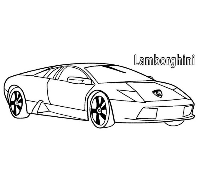 Desenho deLamborghini Incríve 2 para colorir