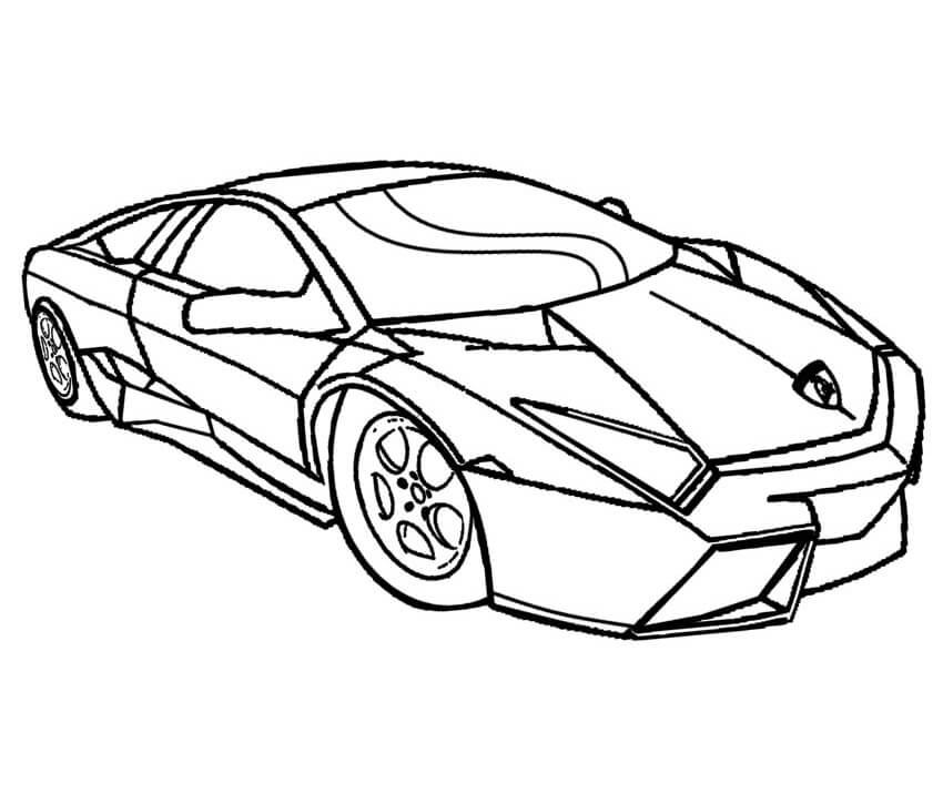 Desenho deLamborghini Incrível 4 para colorir