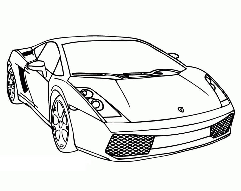 Desenho deLamborghini Incrível 5 para colorir