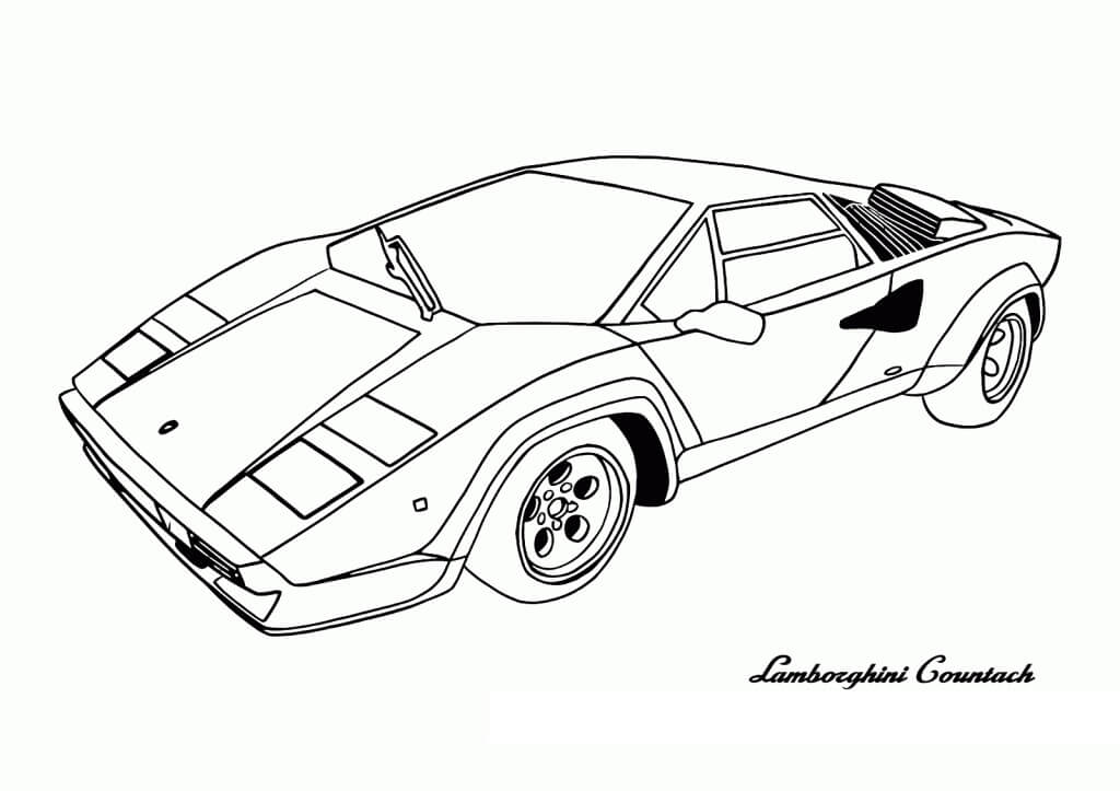 Desenho deLamborghini Incrível 7 para colorir